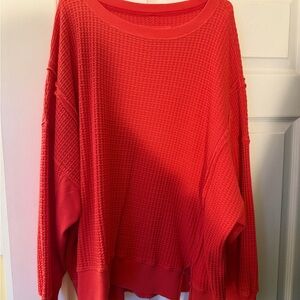 American Eagle Outfitters Big Hug Waffle Crewneck sweatshirt